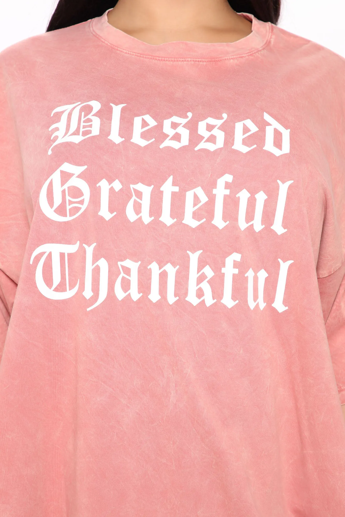 Blessed Above All Washed Top - Terracotta