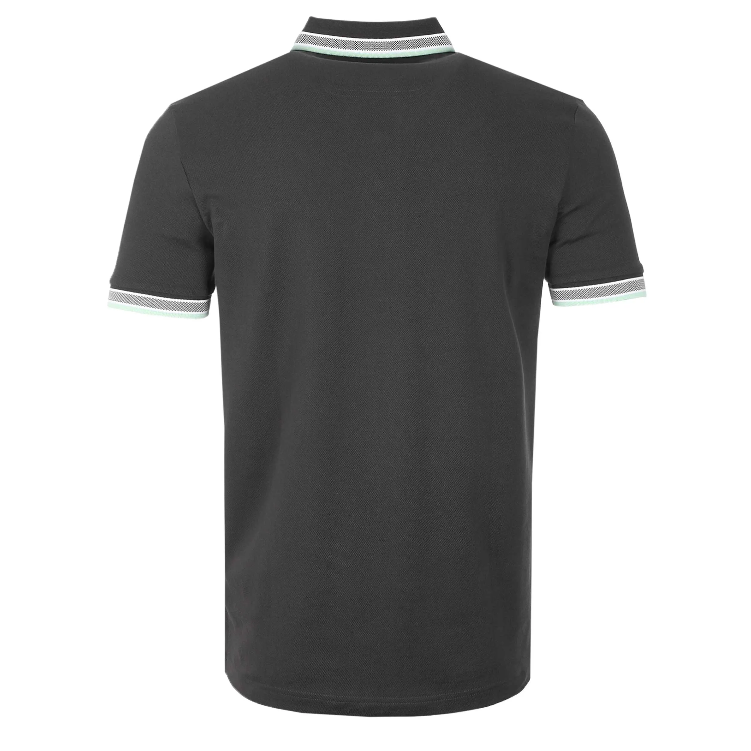 BOSS Paddy Polo Shirt in Charcoal & Mint