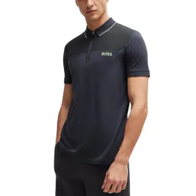 BOSS Philix Slim Fit Golf Shirt - Charcoal