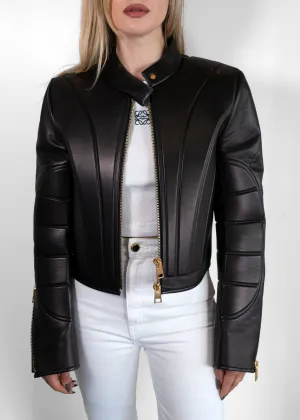 Bottega Veneta Cropped Leather Jacket