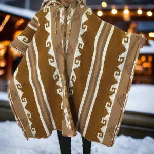 Brown AZTEC Wool Ponchos