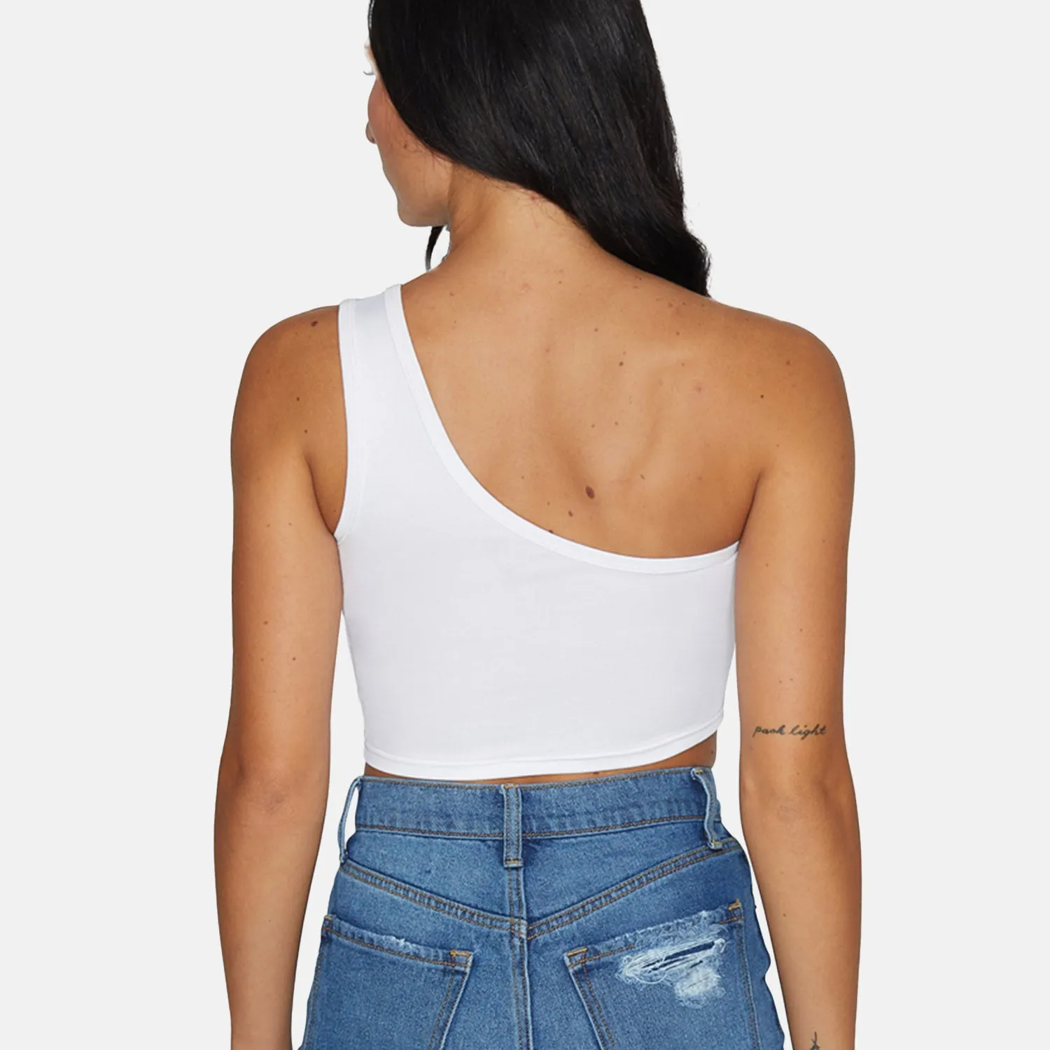 Buffalo White One Shoulder Top