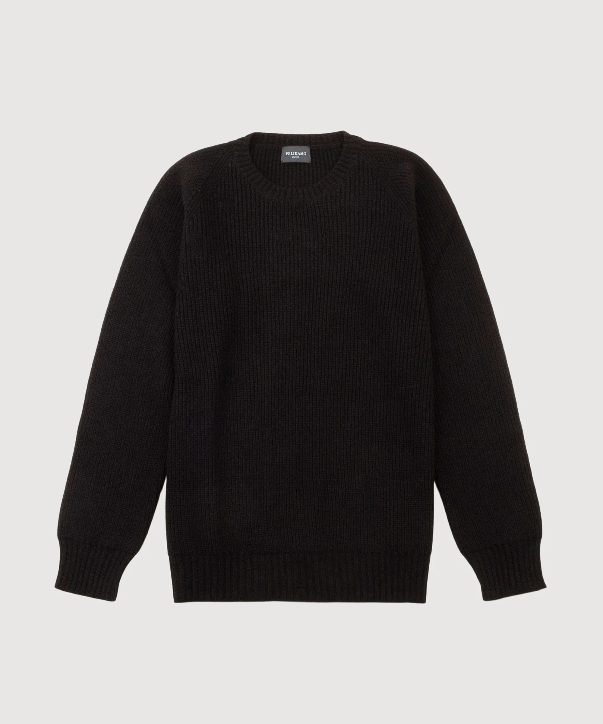 Cashmere Heavy Ribbed Roundneck Sweater