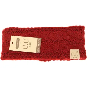 CC Beanie | Kids Solid Knit Head Wrap ~ Red