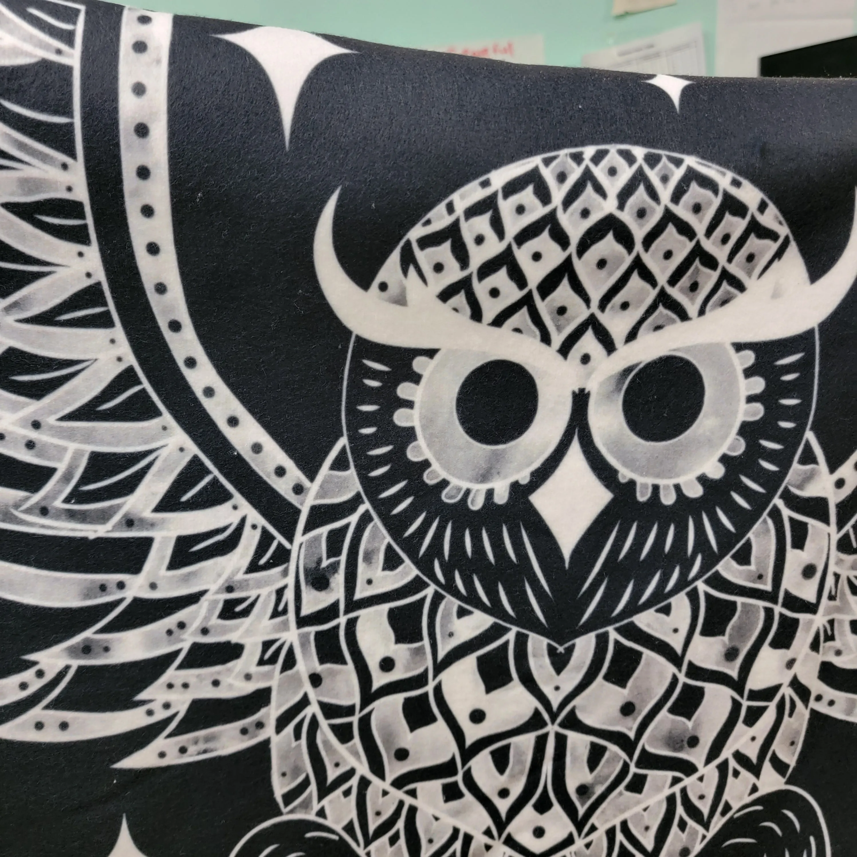 Celestial Owl Fleece Sherpa Blanket