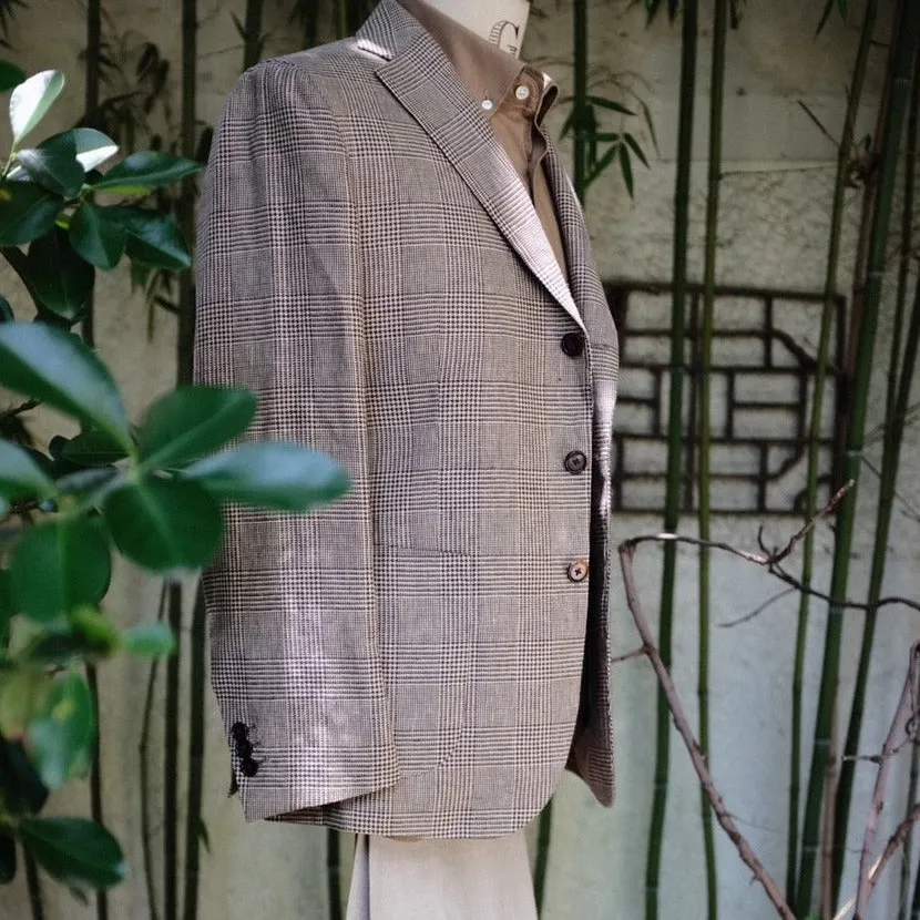 CHECK LINEN PRINCE OF WALES BLAZER - BAIRD McNUTT - 4 colors