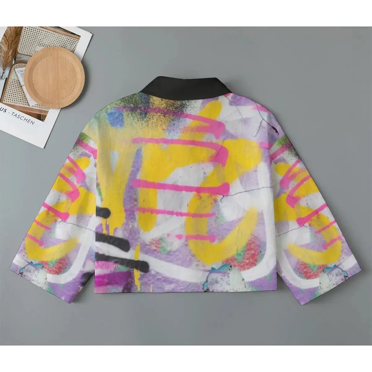 ClassA1 Graffiti Women's Cropped Jacket | 100% Cotton