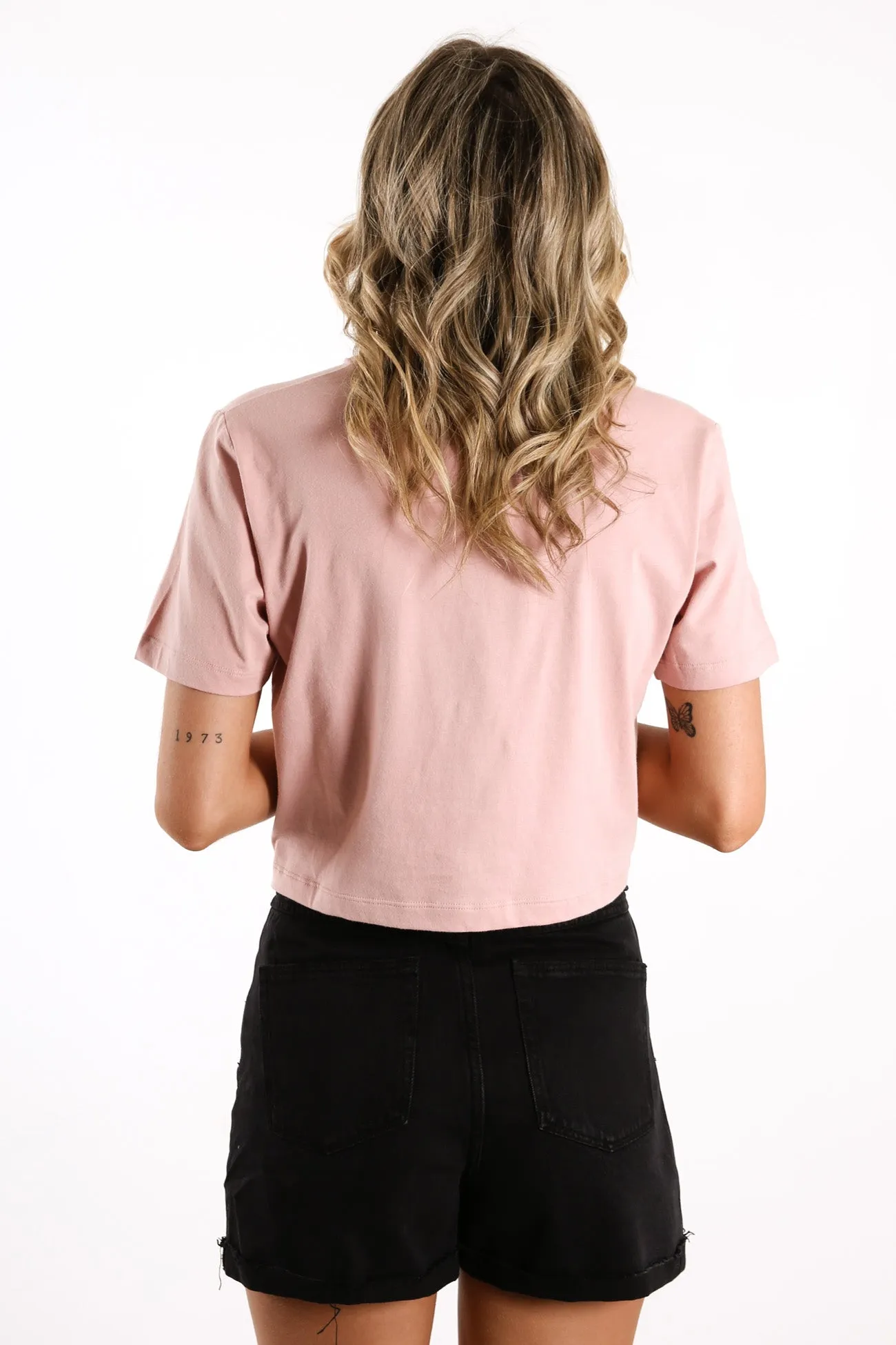 Classic Crop Tee Rosebud