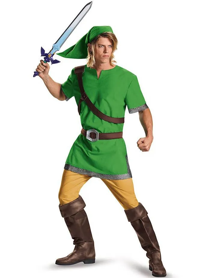 Classic Legend of Zelda Plus Size Mens Link Costume