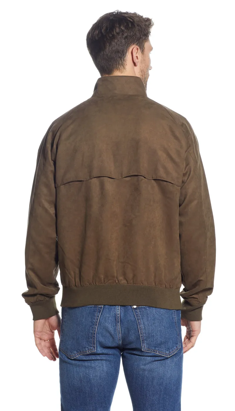 CLASSIC MICROSUEDE BARACUTA JACKET