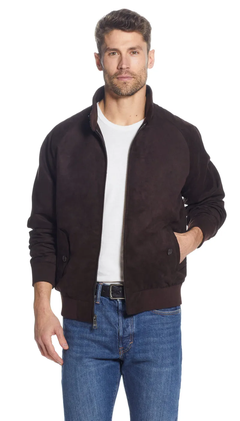 CLASSIC MICROSUEDE BARACUTA JACKET