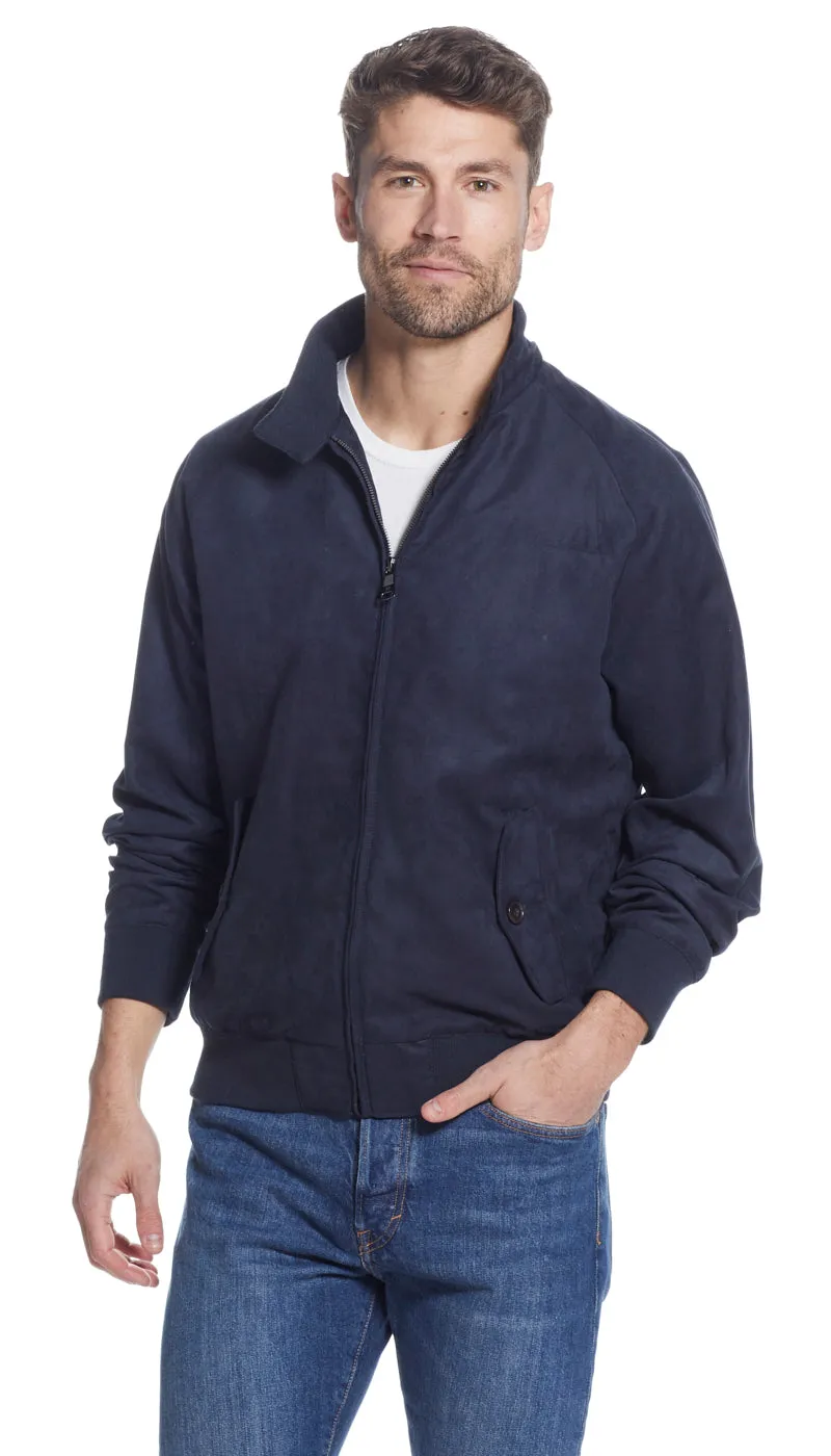 CLASSIC MICROSUEDE BARACUTA JACKET