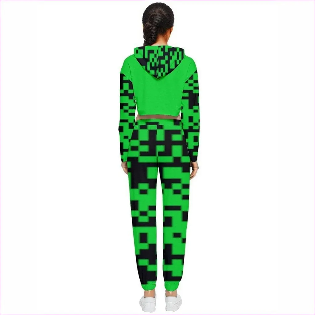 Code Clothing Cropped Zip Up Lounge Set - 5 colors