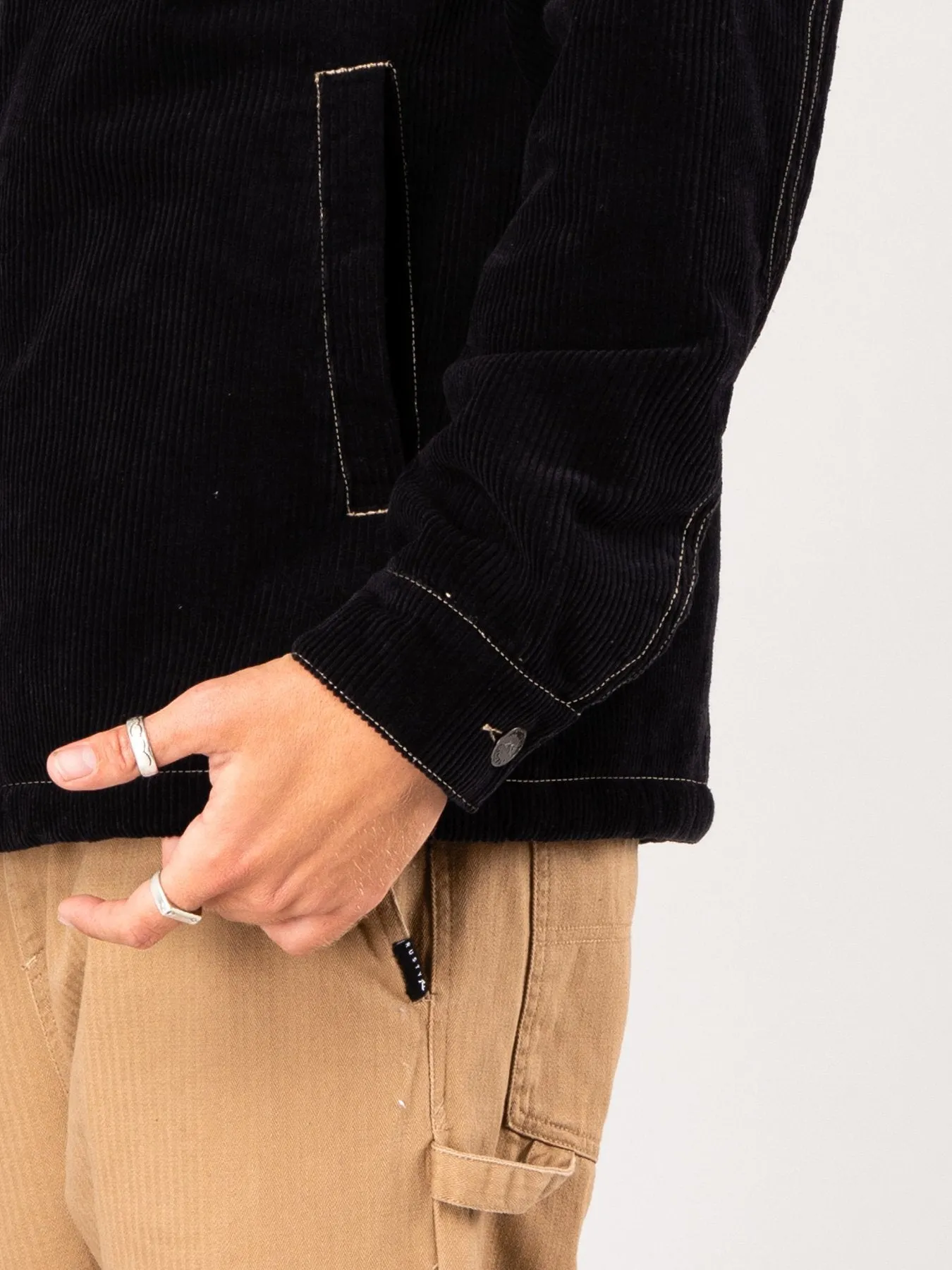 Coop Corduroy Jacket - Black Fennel