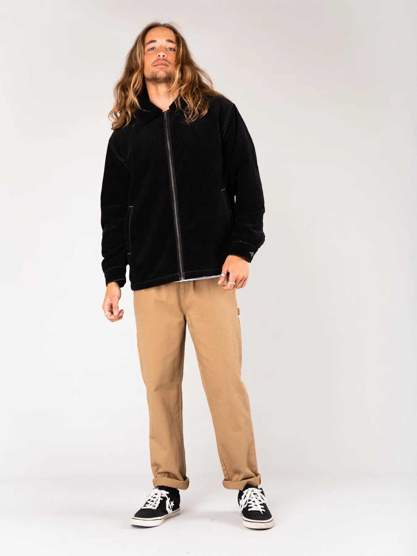 Coop Corduroy Jacket - Black Fennel