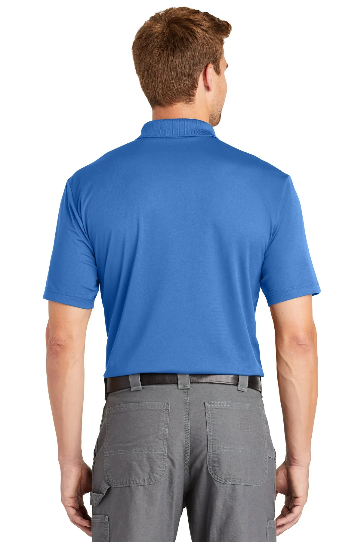 CornerStone Micropique Gripper Polo, Blue Lake