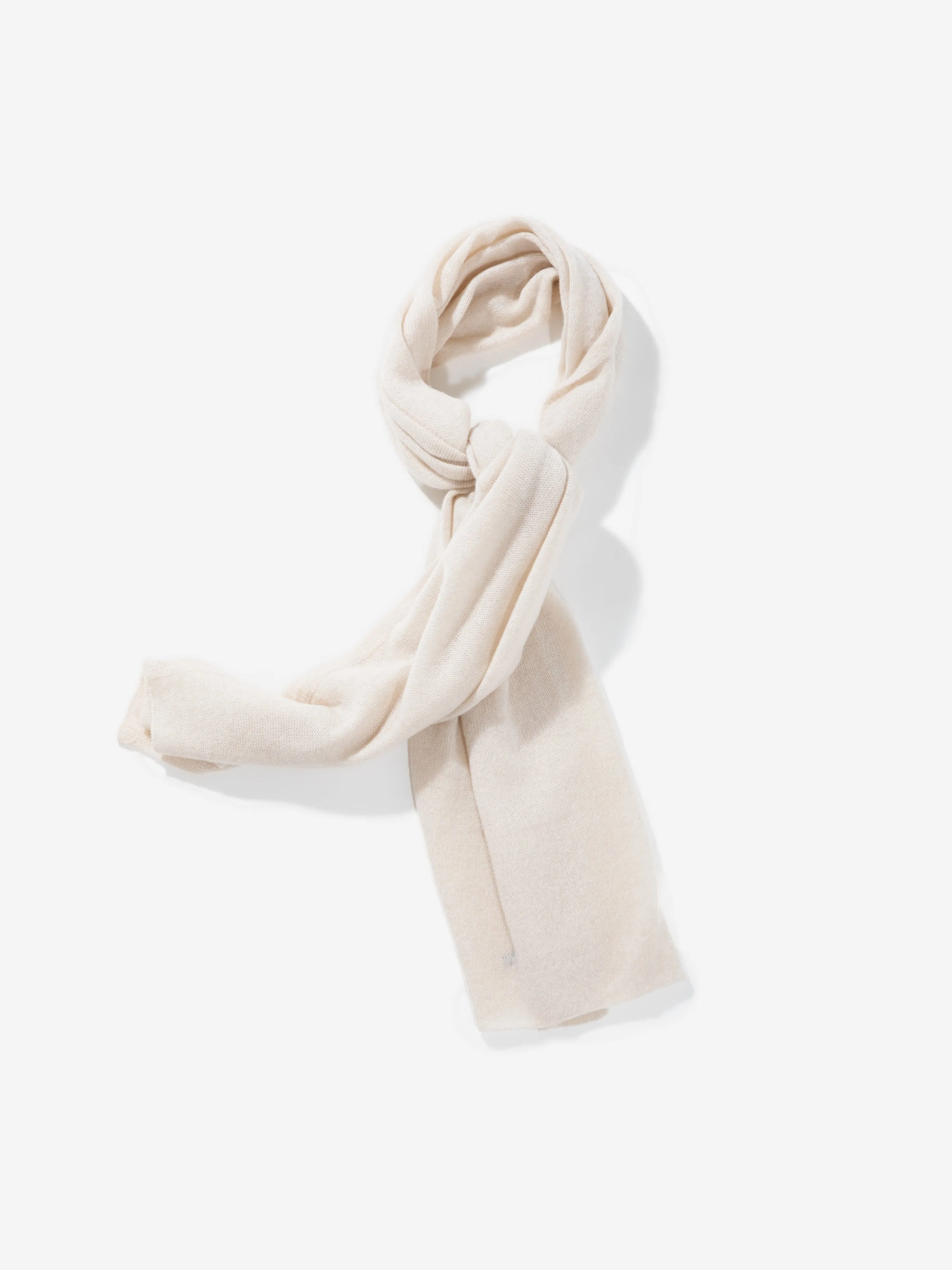 Cream Beige Cashmere Scarf