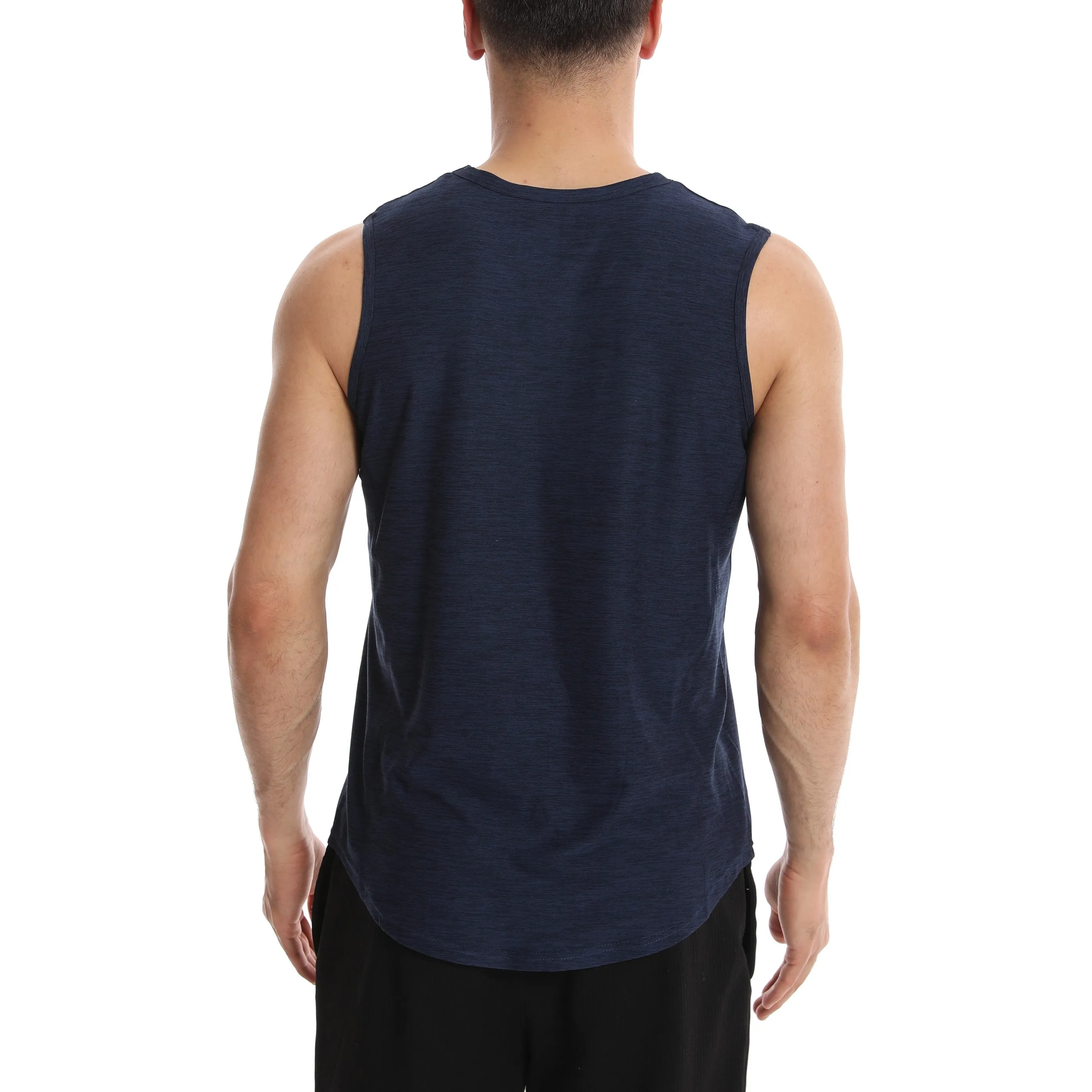 Crew Neck Muscle Tank Top | Active Gym Sleeveless | Men’s (2 Pack)