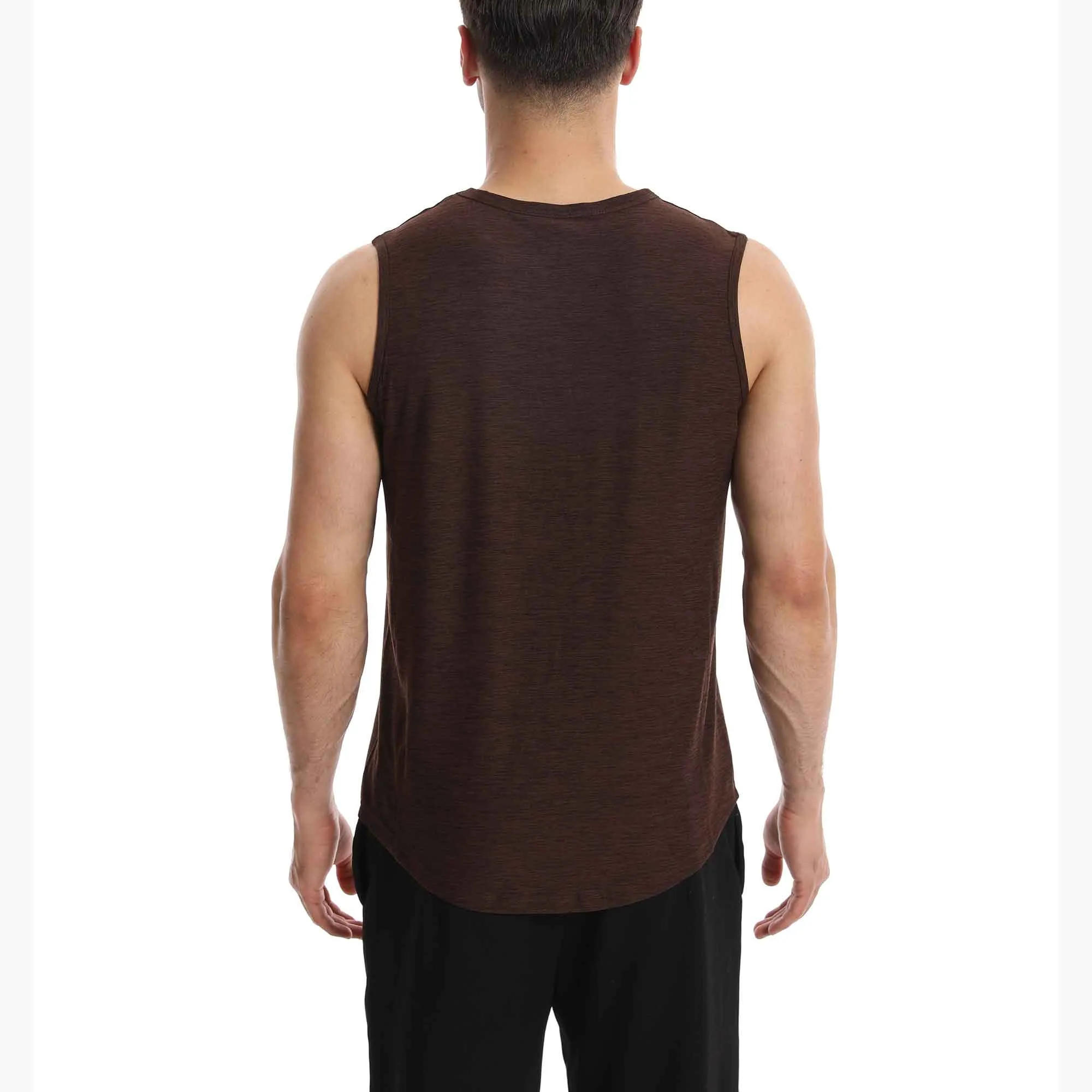 Crew Neck Muscle Tank Top | Active Gym Sleeveless | Men’s