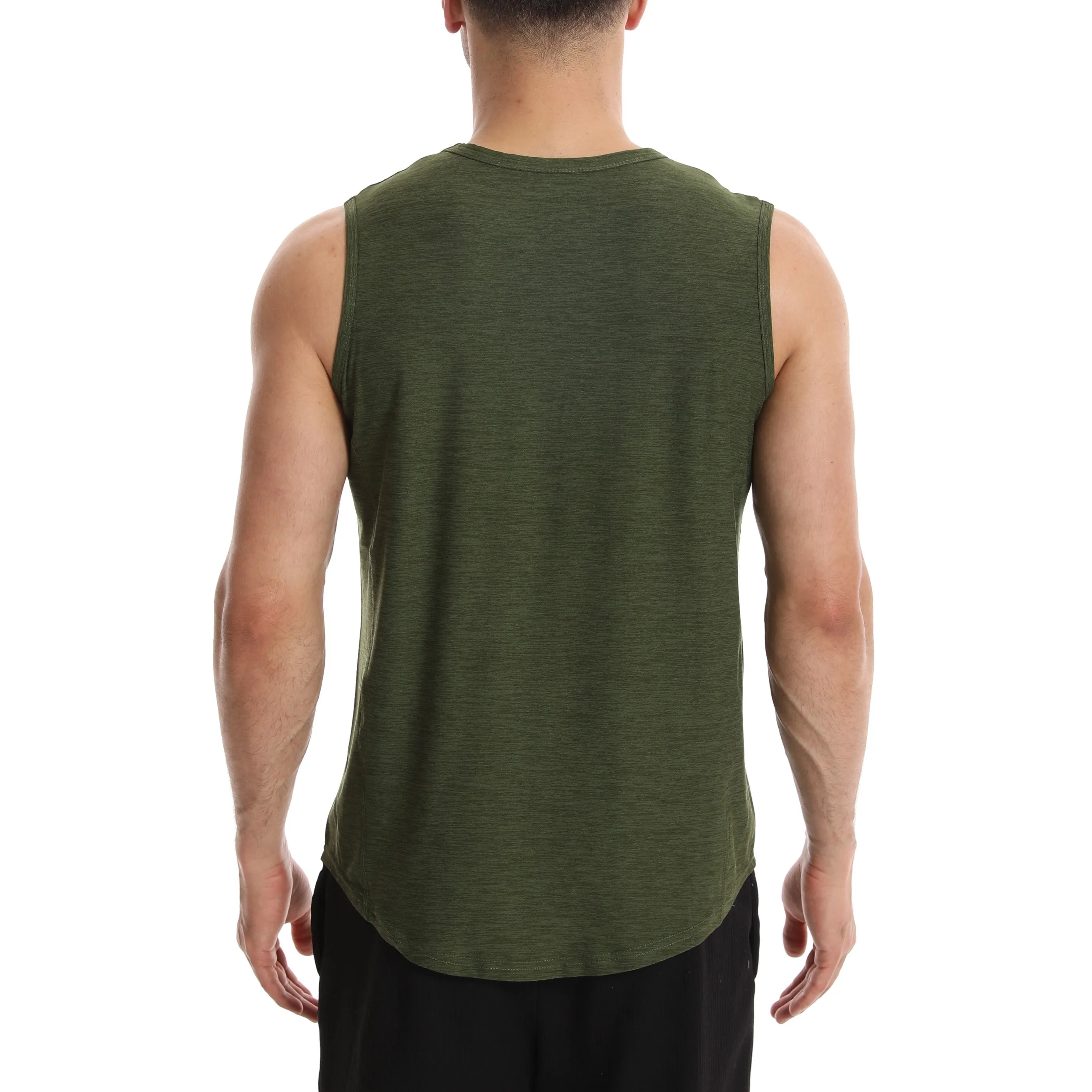 Crew Neck Muscle Tank Top | Active Gym Sleeveless | Men’s