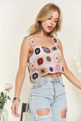 Crochet Knit Crop Top