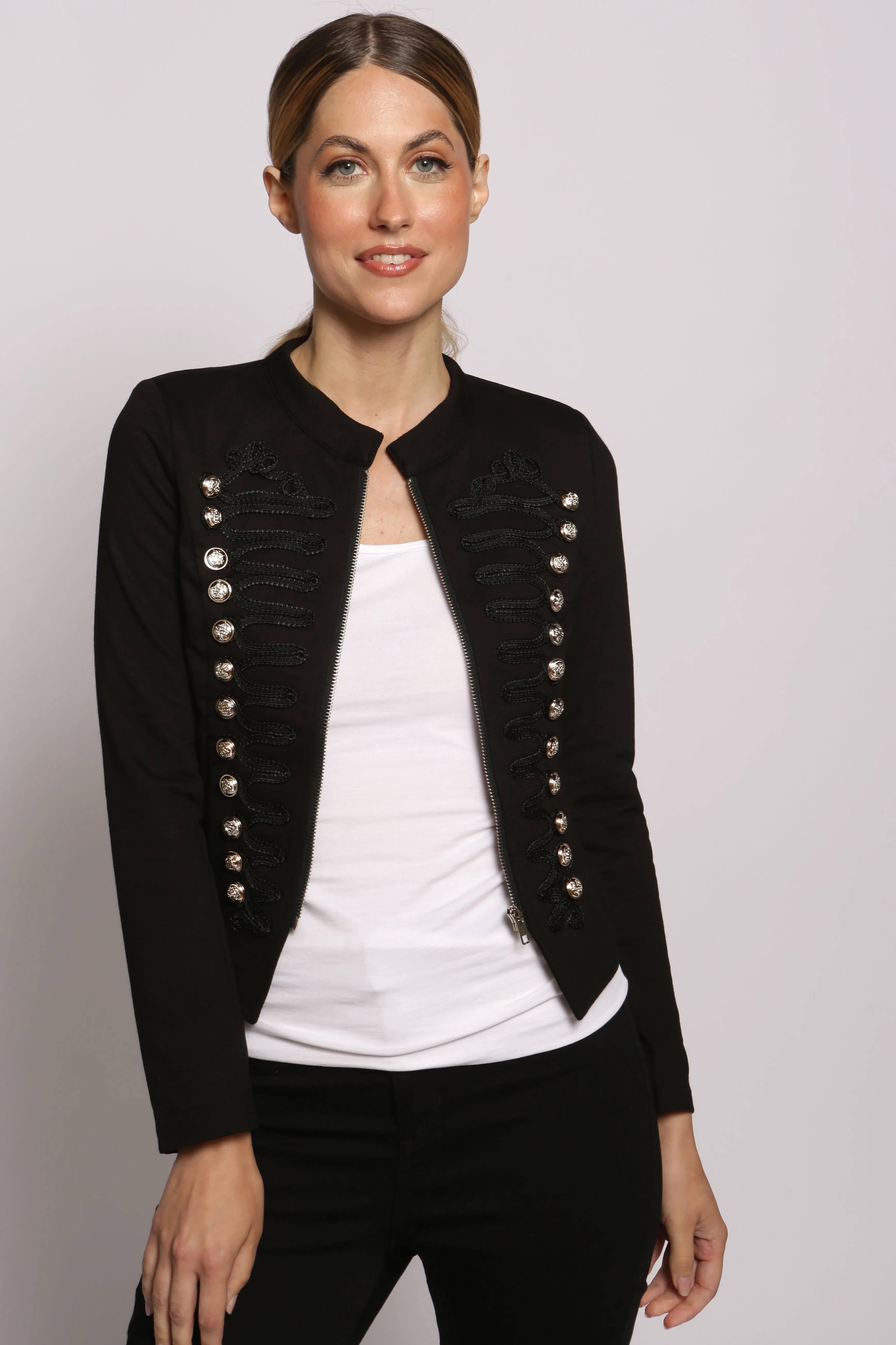 Cutie London Military Style Blazer - Black