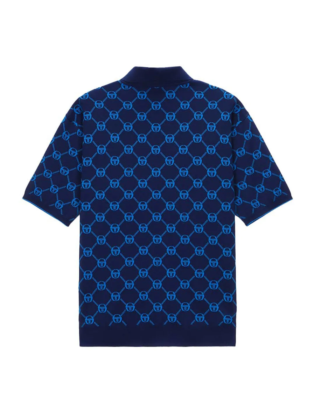 Daily Monogram Knit Polo- Navy