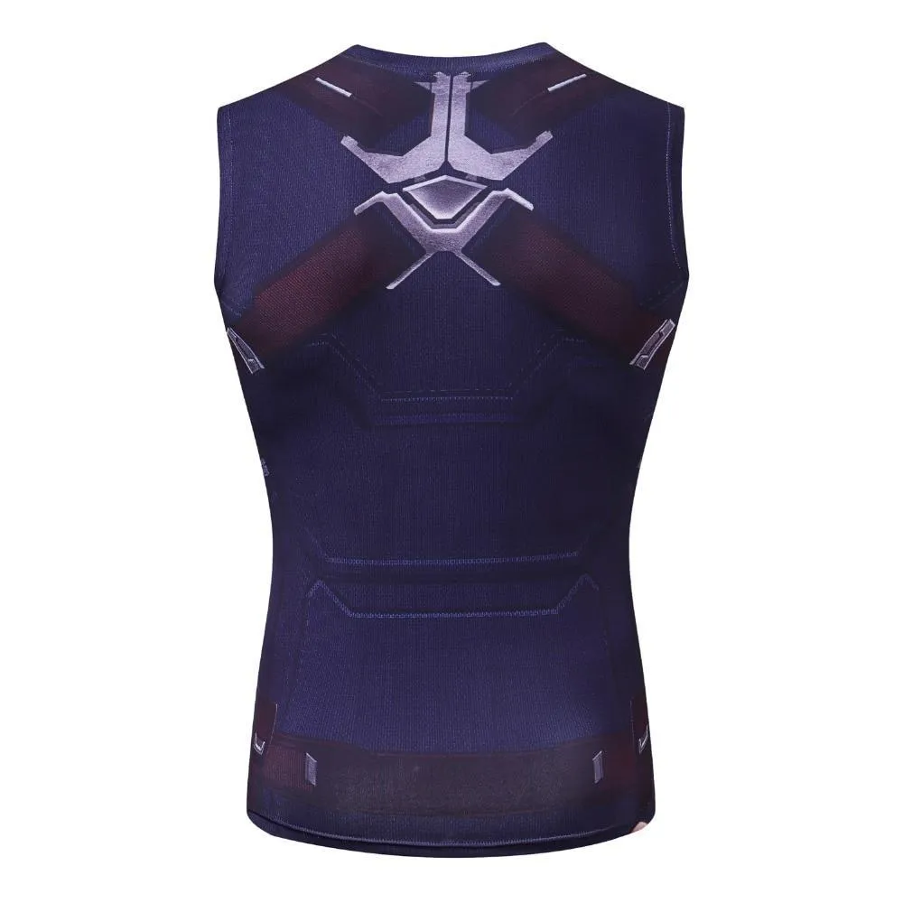 Dark CAPTAIN AMERICA Compression Tank Top