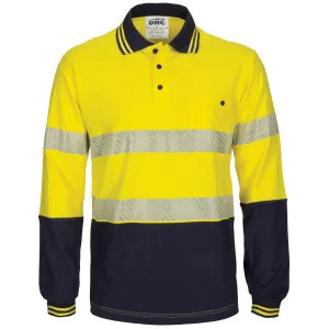 DNC Hi Vis Segment Tape Cotton Jersey Polo Long Sleeve (3516)