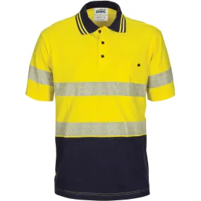 DNC Hi Vis Segment Taped Cotton Jersey Polo Short Sleeve (3515)