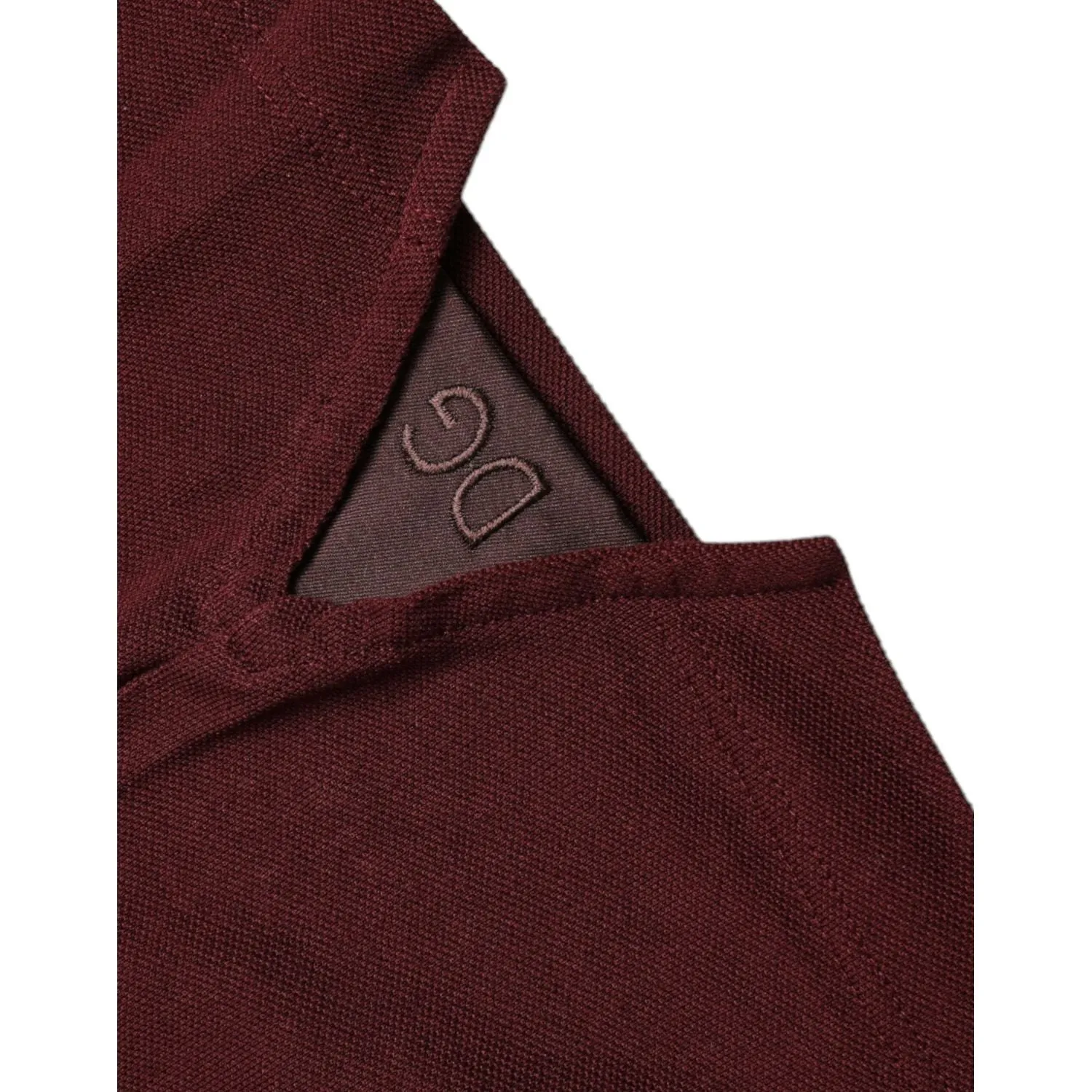 Dolce & Gabbana Elegant Maroon Cotton Blend Polo Tee