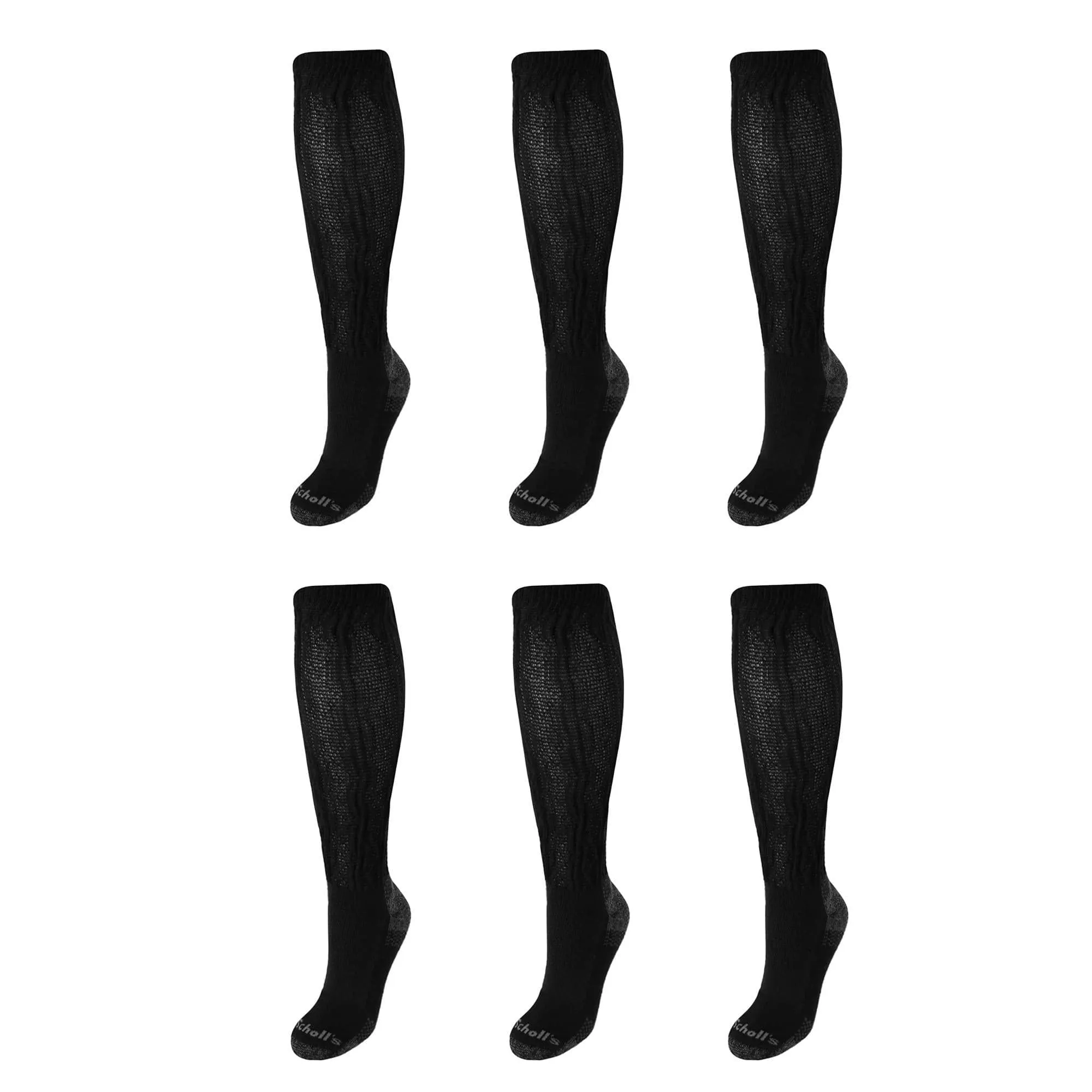 Dr. Scholl's Women's Blister Guard Advance Relief Knee Socks (Pack of 6)