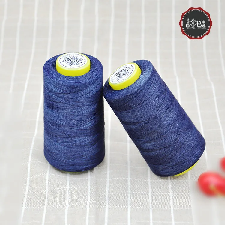 Eco-friendly indigo denim sewing thread（sample）