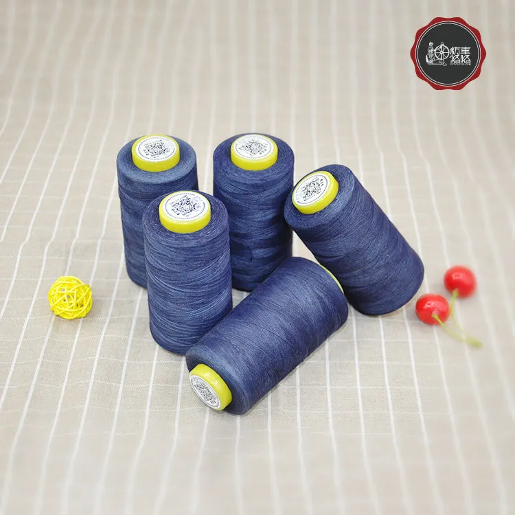 Eco-friendly indigo denim sewing thread（sample）