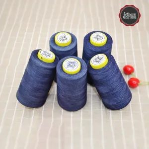 Eco-friendly indigo denim sewing thread（sample）