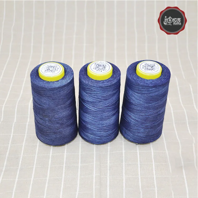 Eco-friendly indigo denim sewing thread（sample）