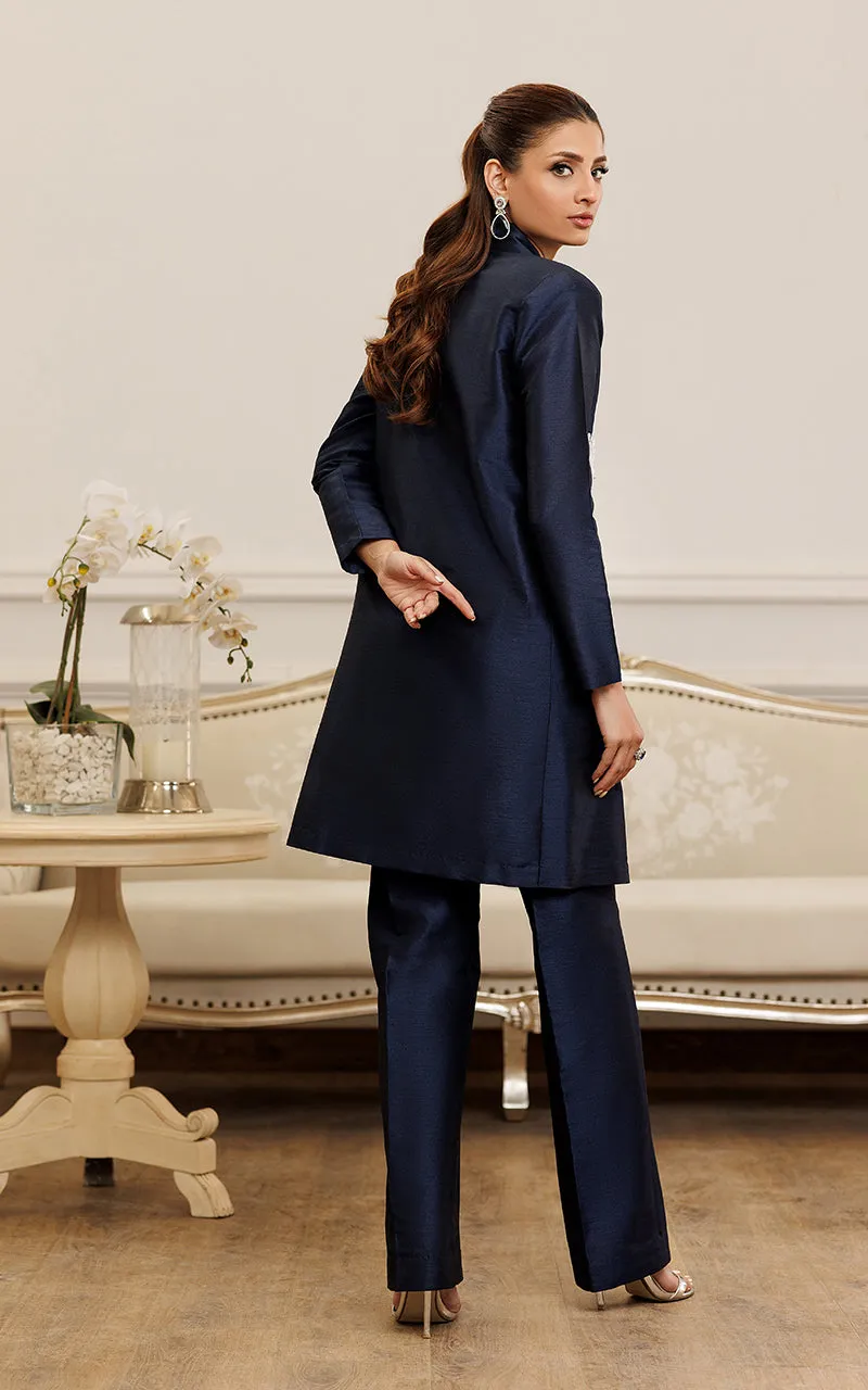 Embroidered Jacket With Trouser