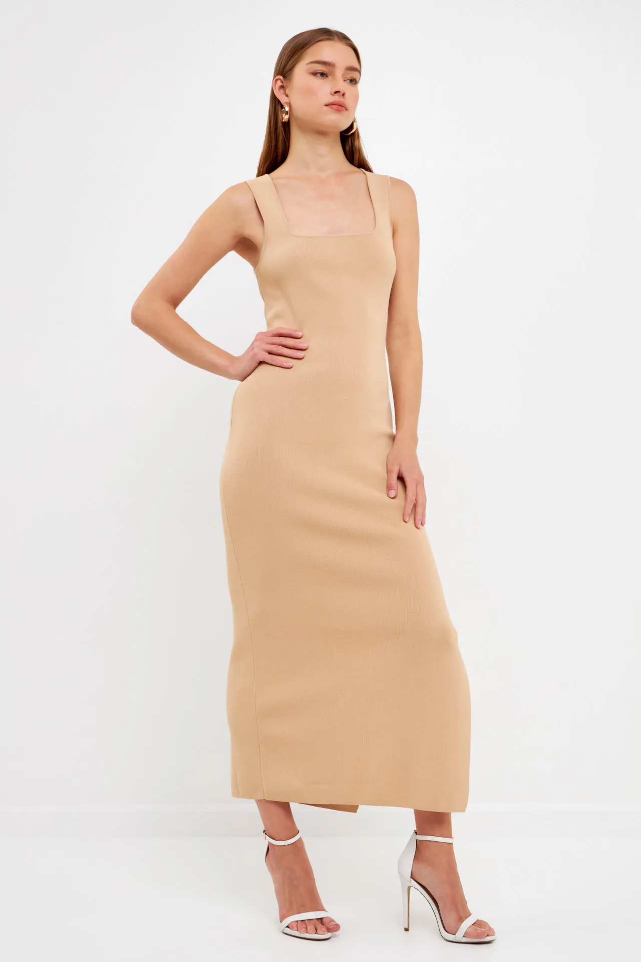 Endless Rose - Square Neck Maxi Dress