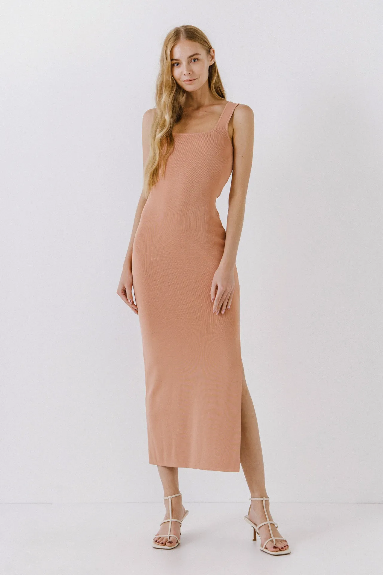 Endless Rose - Square Neck Maxi Dress