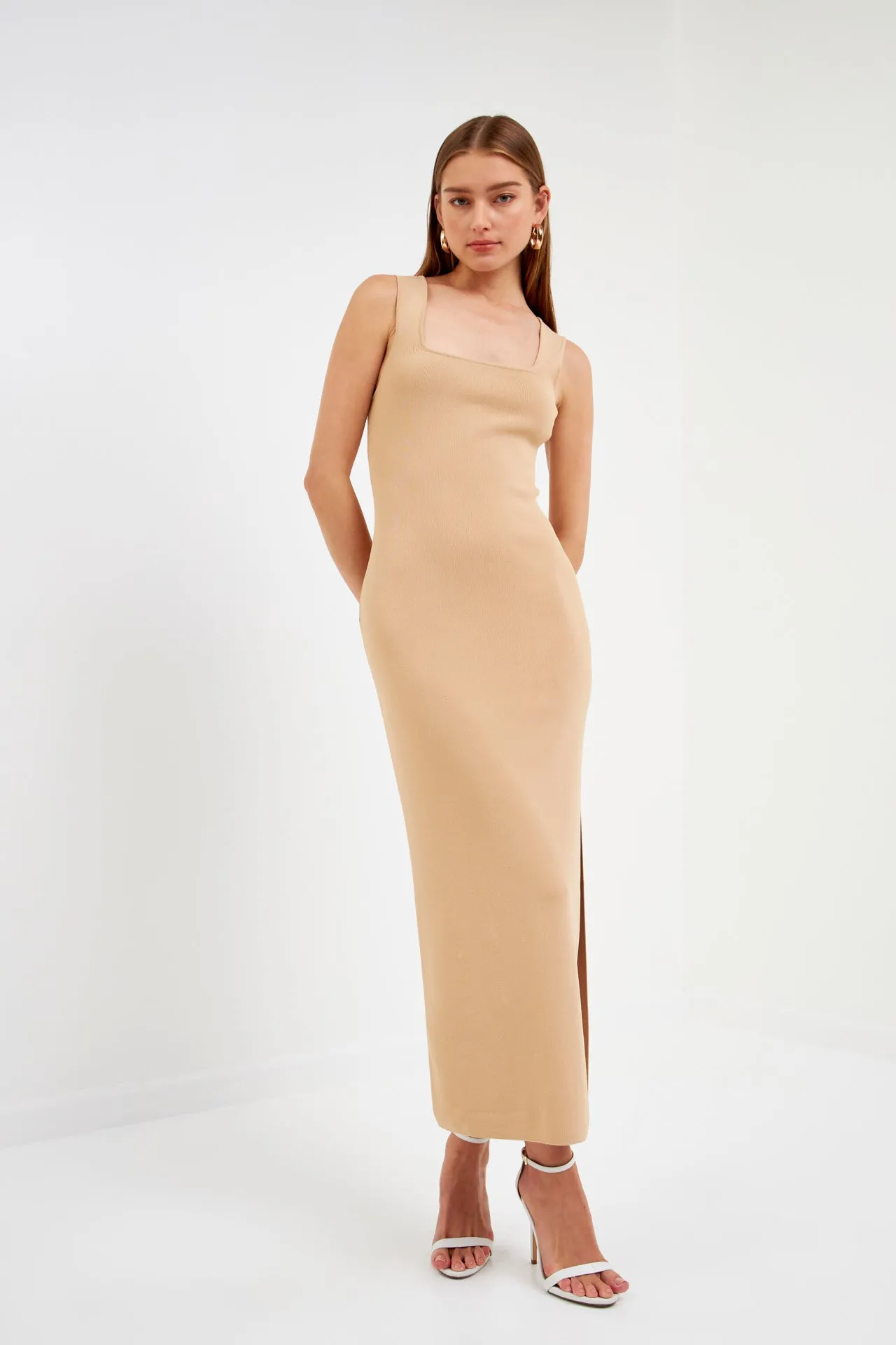 Endless Rose - Square Neck Maxi Dress