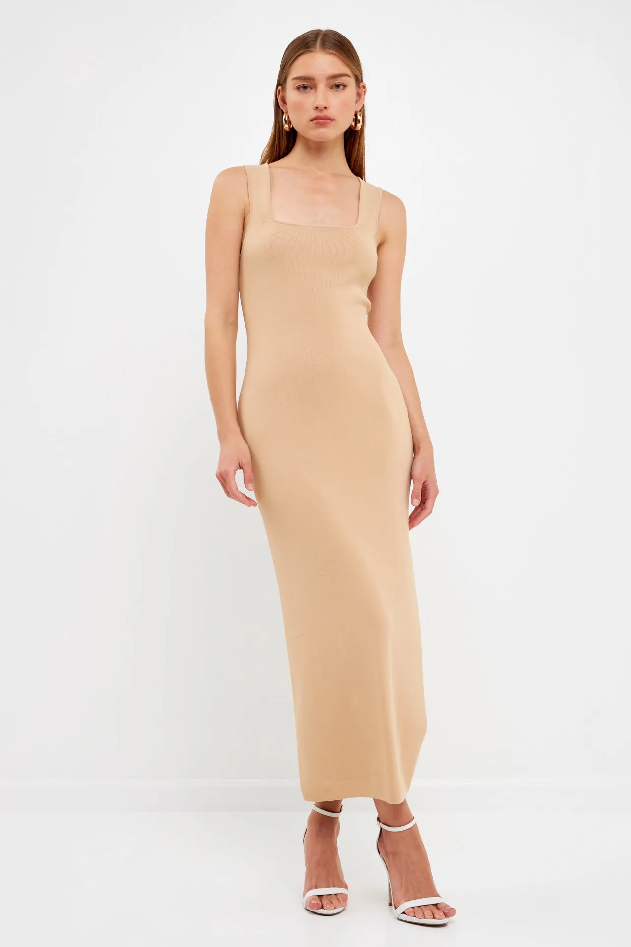 Endless Rose - Square Neck Maxi Dress