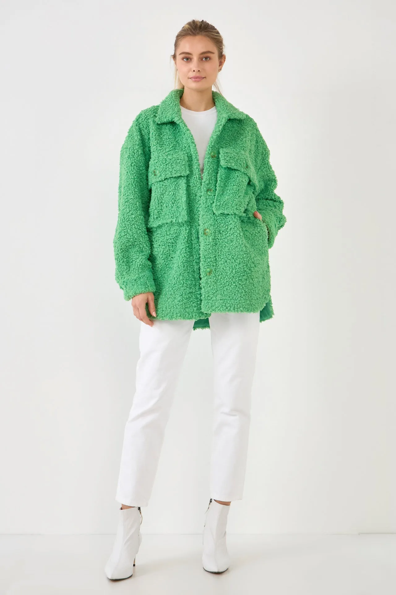 English Factory - Oversized Sherpa Jacket