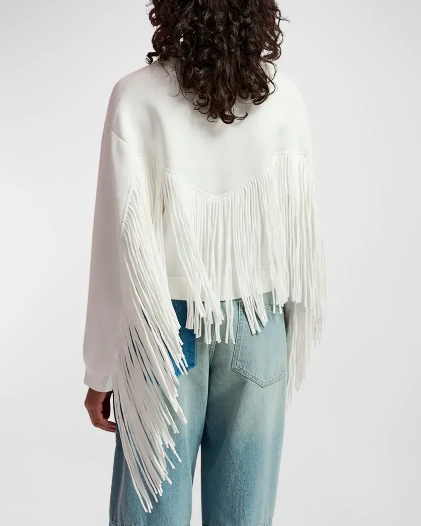 Esgou White Fringe Jacket