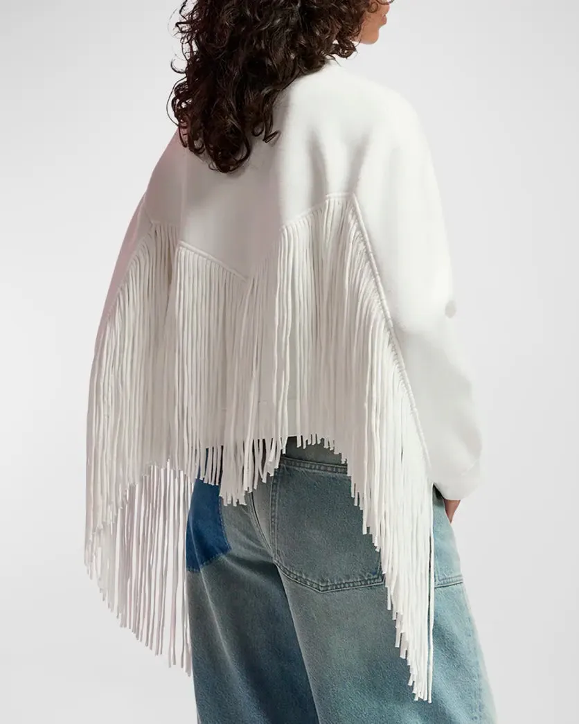 Esgou White Fringe Jacket