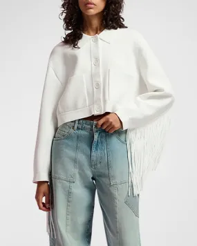 Esgou White Fringe Jacket