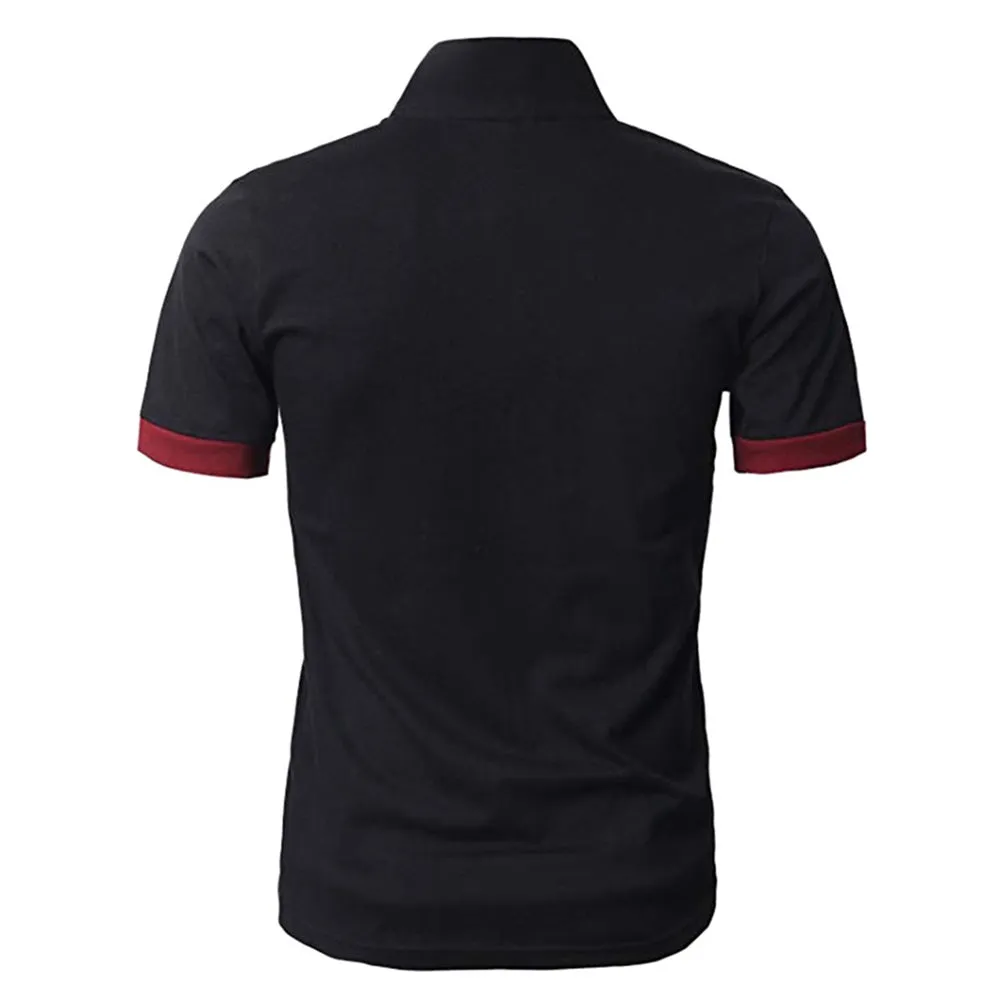 Essential Polos Maroon & Black Classic Polo Shirt