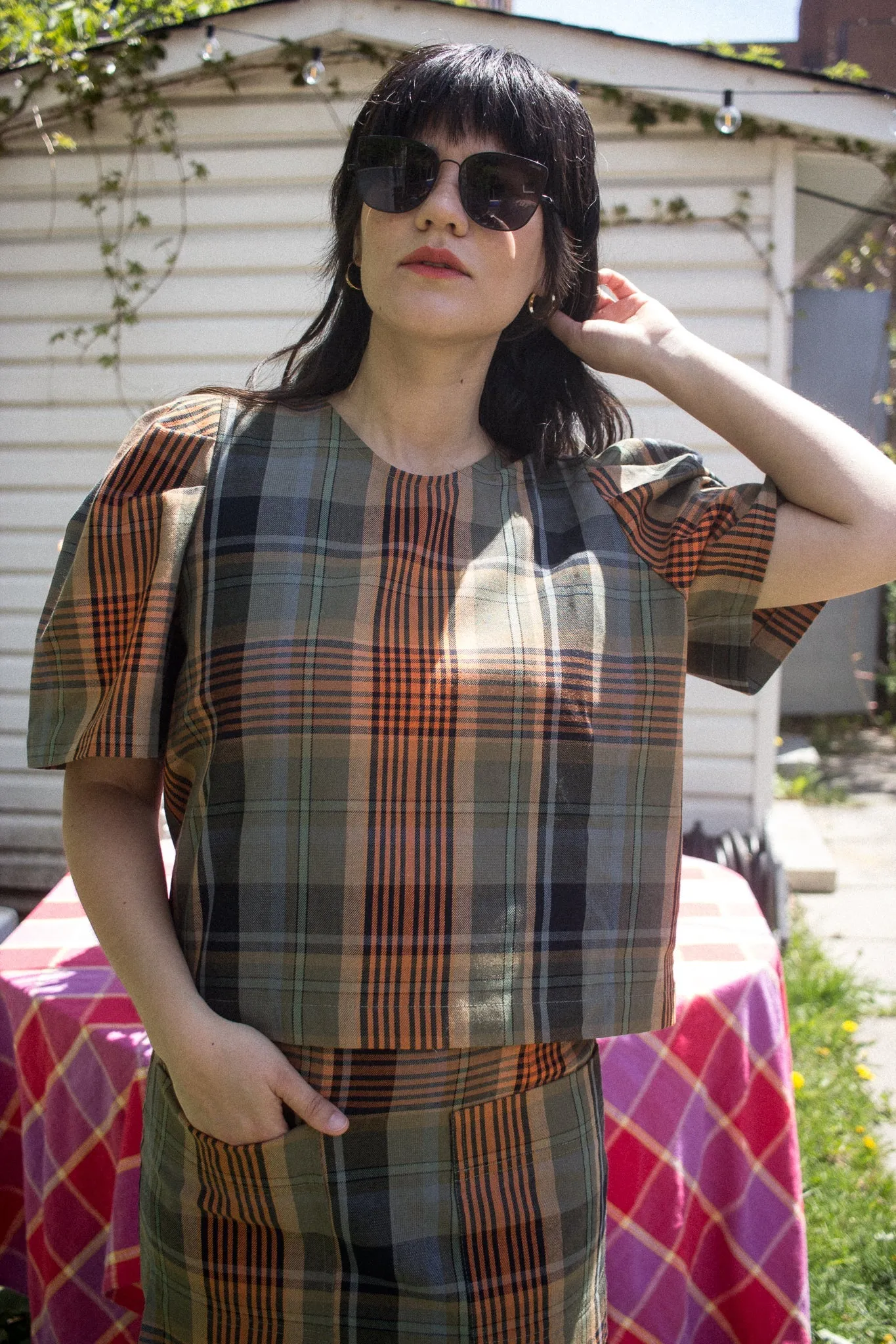 Eve Gravel Floyd Top - Tartan (Online Exclusive)