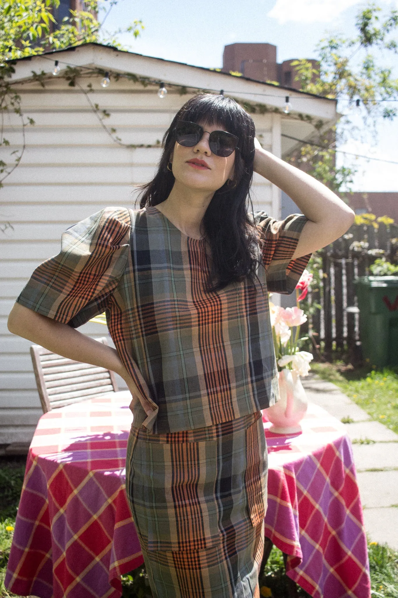 Eve Gravel Floyd Top - Tartan (Online Exclusive)