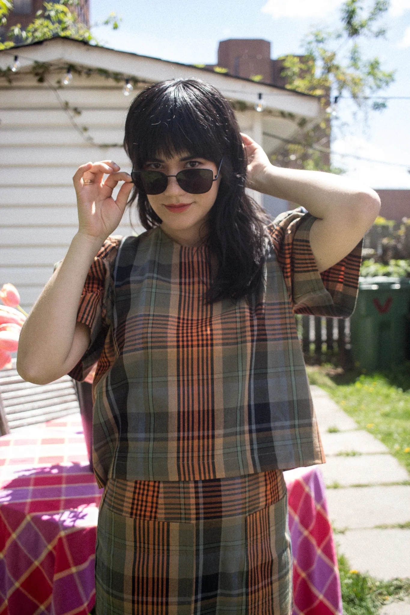 Eve Gravel Floyd Top - Tartan (Online Exclusive)