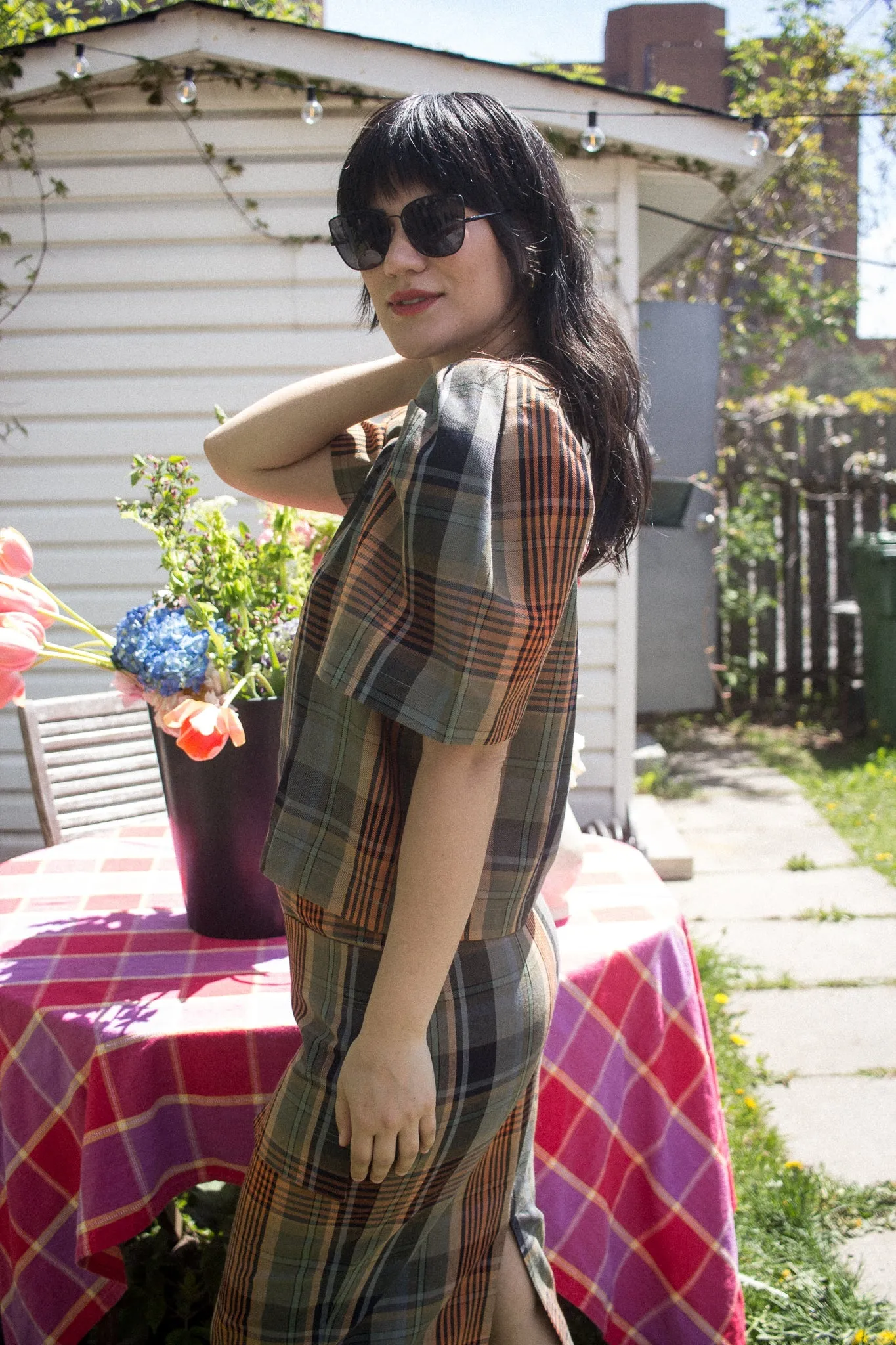 Eve Gravel Floyd Top - Tartan (Online Exclusive)